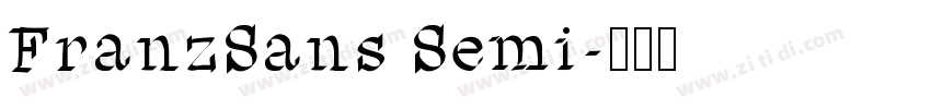 FranzSans Semi字体转换